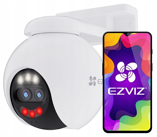 WiFi otočná kamera H80x Dual 4K UltraHD 8MP 2MP Ezviz Autotracking Ai