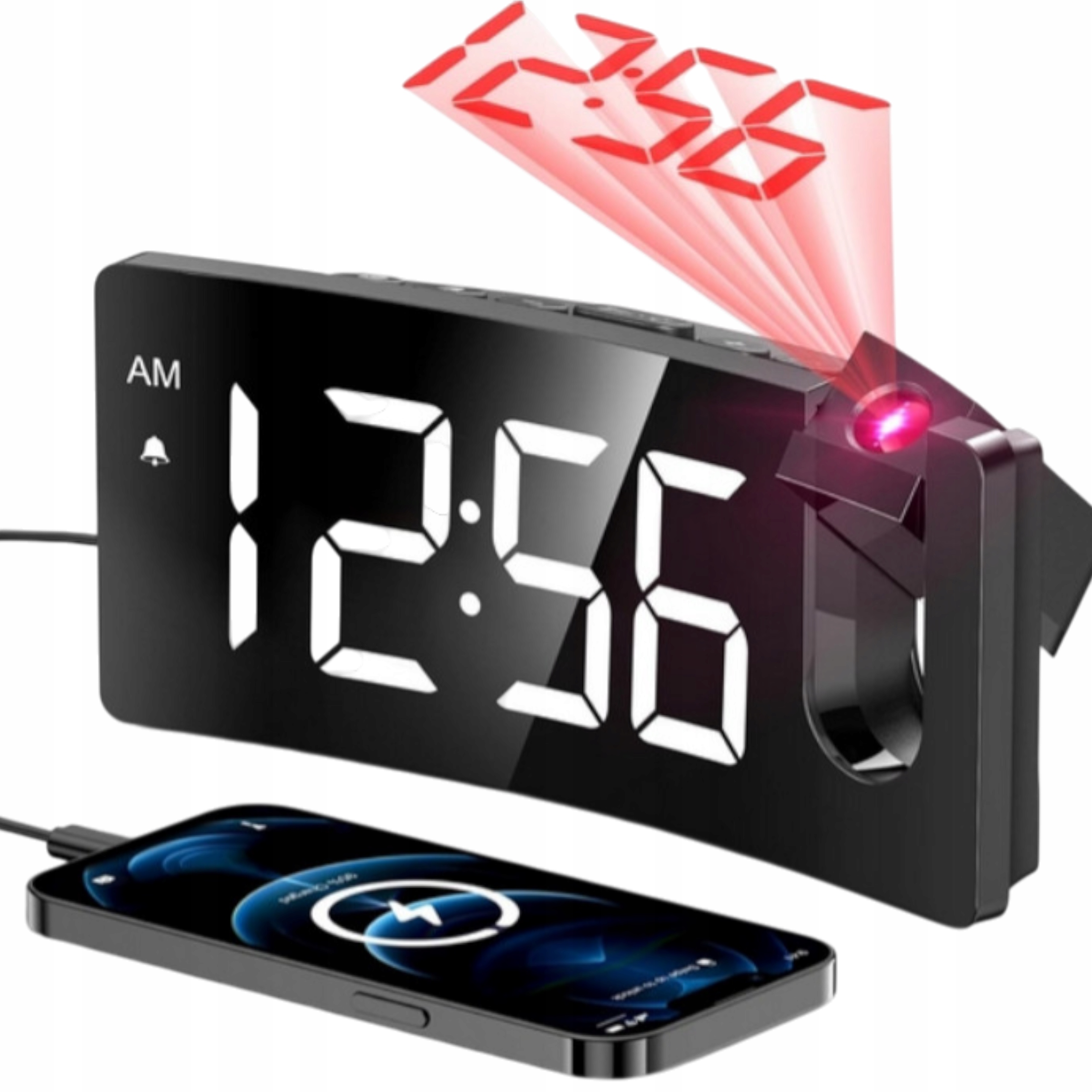 Led projekční budík – digitální hodiny s projektorem