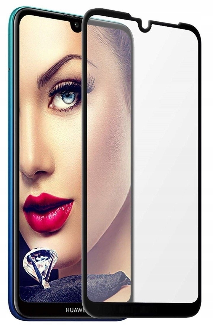 

Szkło hartowane 5D Huawei Y6 2019 czarne Full Glue