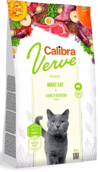 Levně Calibra Cat Verve Gf Adult Lamb&Venison 8+3,5kg