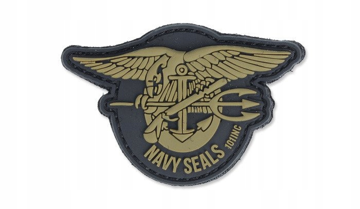 Naszywka 3D Popraw 101 Inc Navy Seals taktyczna wojskowa granatowa
