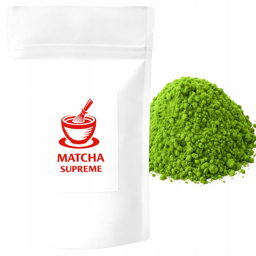 Matcha Ceremonialna Japońska Supreme 100g Certyfikowana Pierwszy Zbiór
