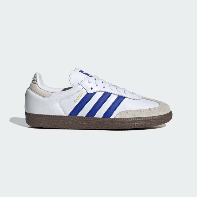 Unisexové boty Adidas Samba Originals JR0909 bílé kožené 38