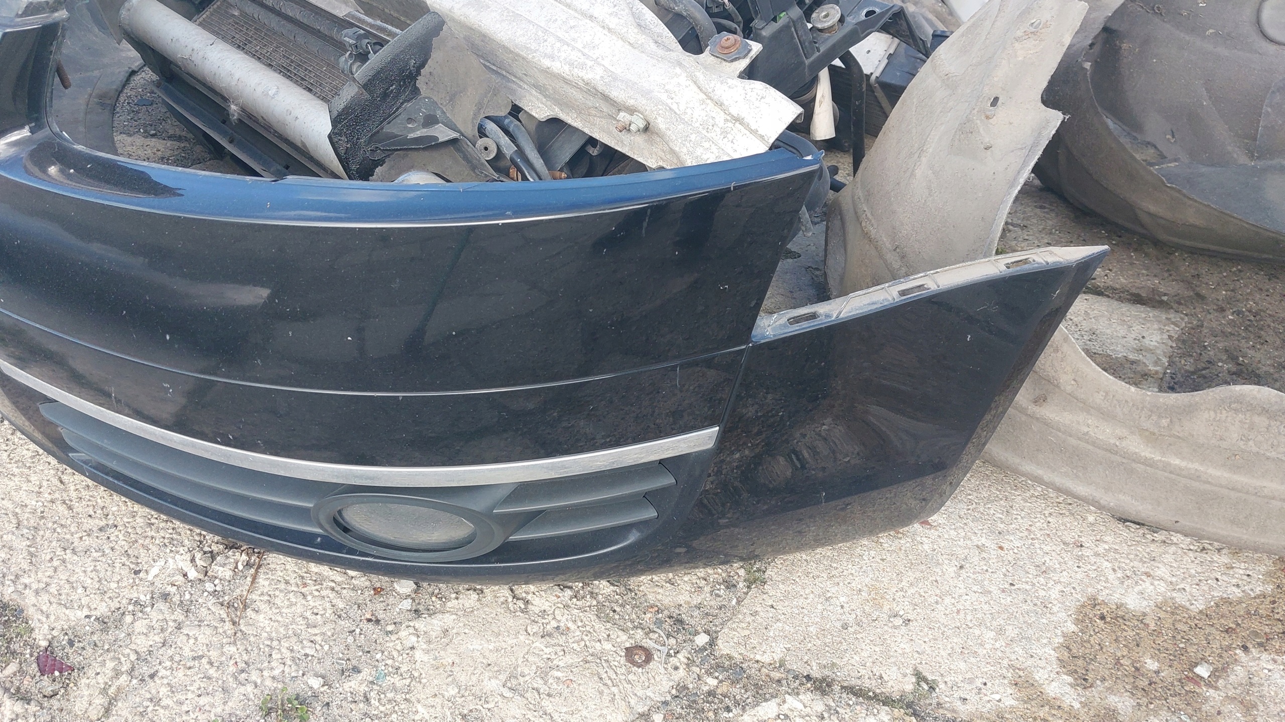 complete front AUDI A6 C6 LY9B bonnet bumper fenders lights support panel for radiators