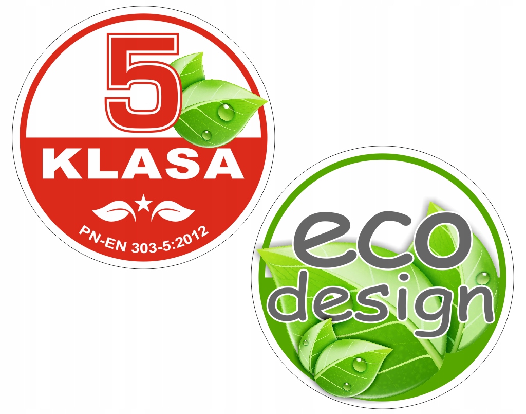 5 klasa / ecodesign naklejki na piec, na kocioł