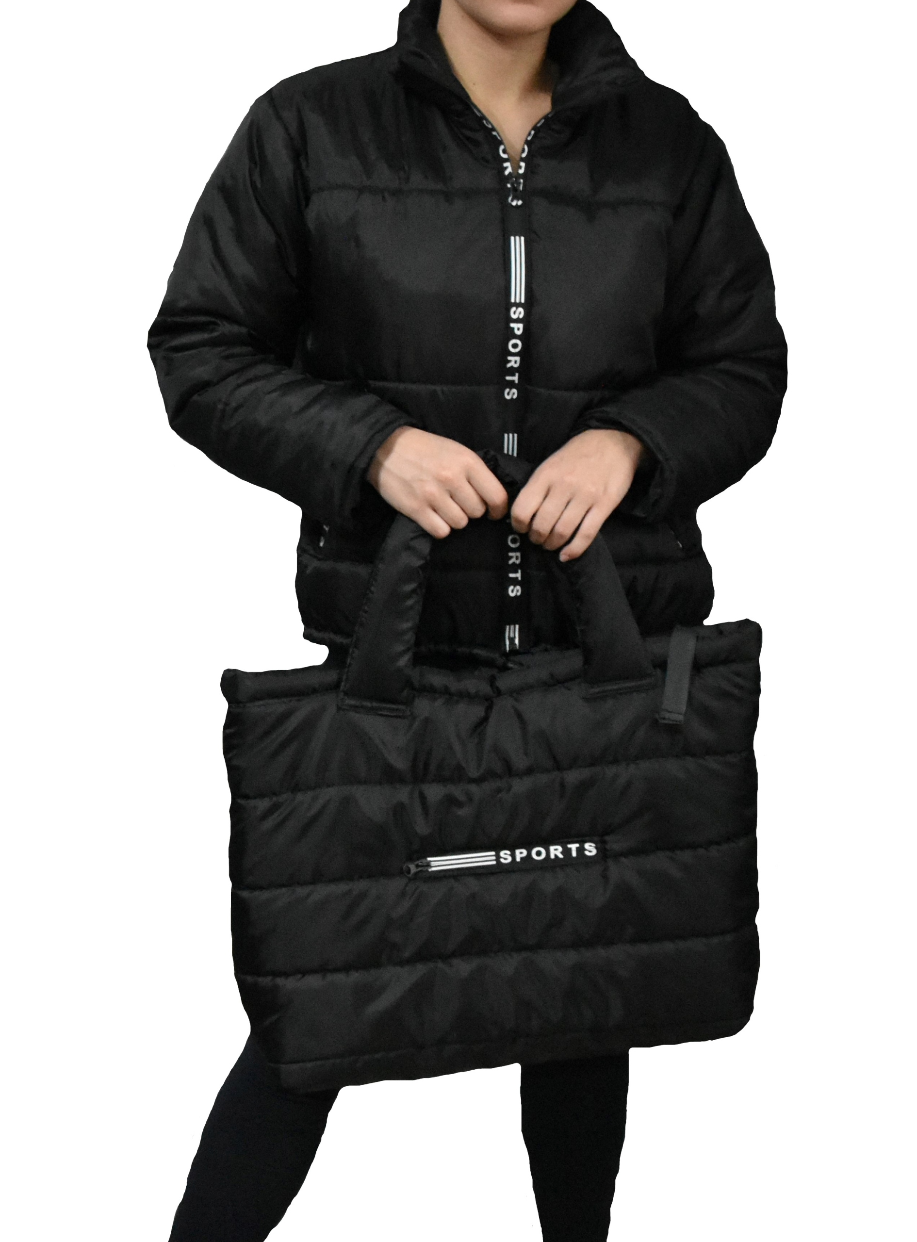 TORBA SHOPPER DAMSKA PIKOWANA DUŻA SPORTOWA A4 Marka bez marki