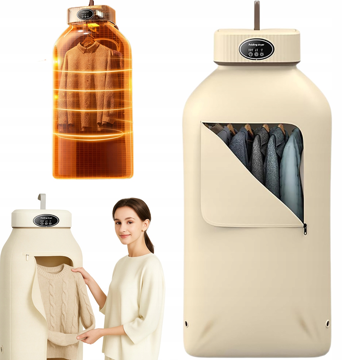 Elektrická Přenosná A Domácí Rychlá Sušička Sušák 600 W