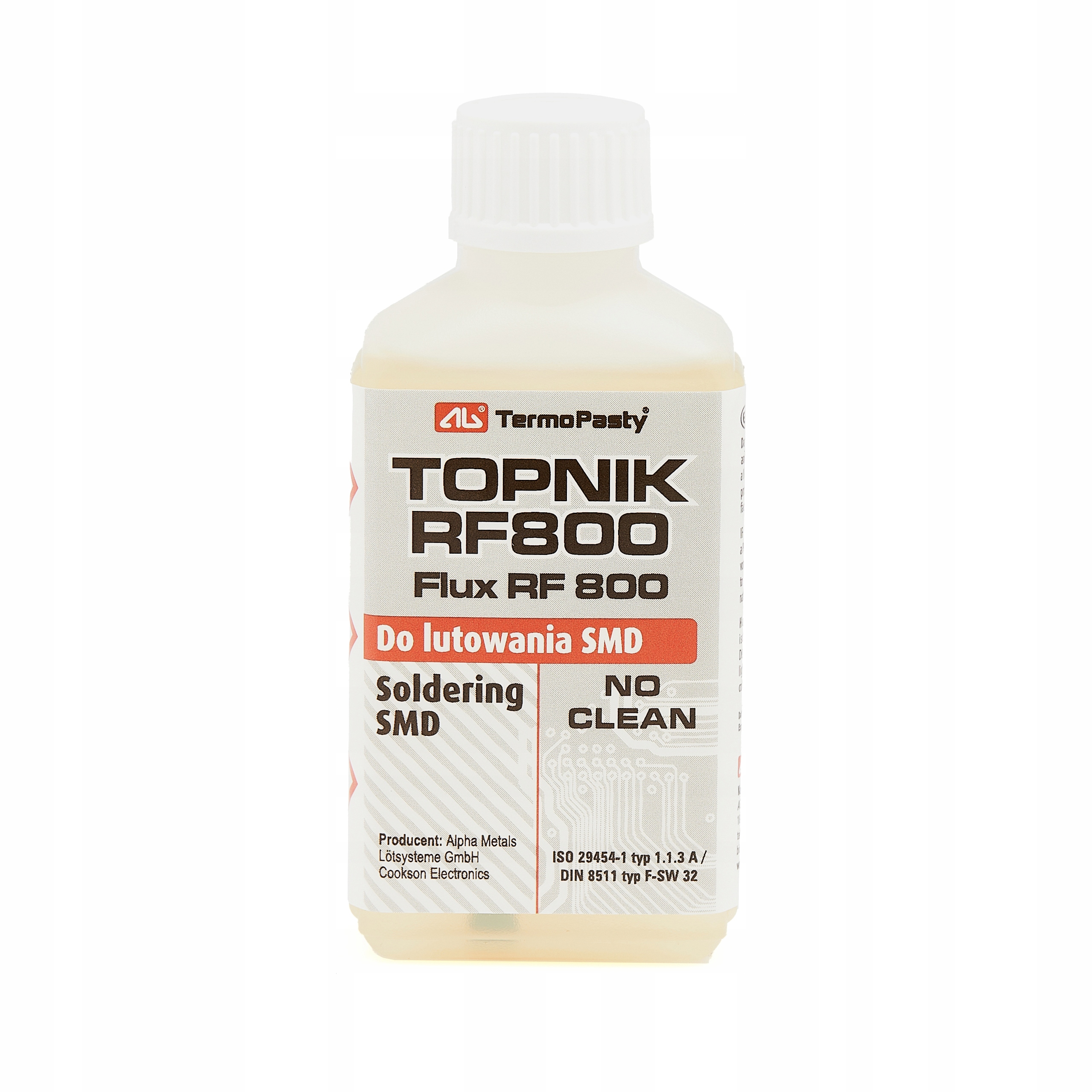 Topnik Techrebal RF800 50 ml do lutowania SMD z pędzelkiem
