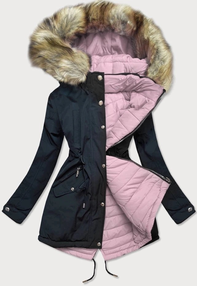 Oboustranná Bunda W211 Modro-růžová XXL (44)
