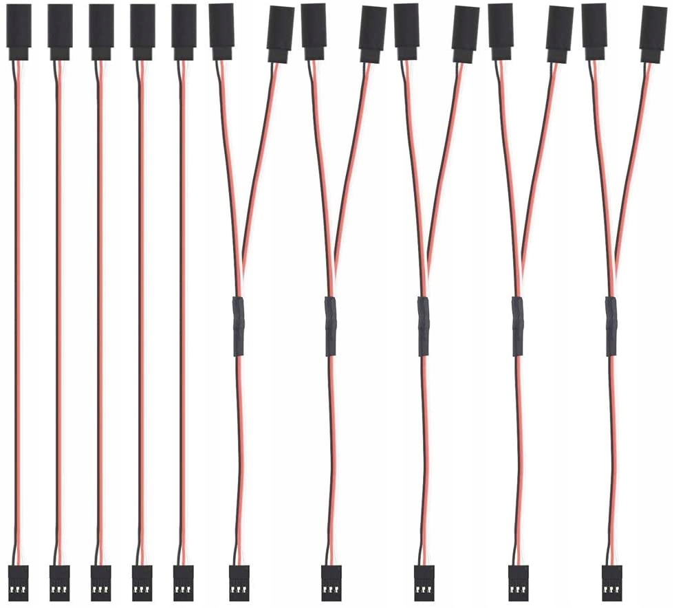 10 kusů Rc serv, 150mm prodlužovací kabel serva