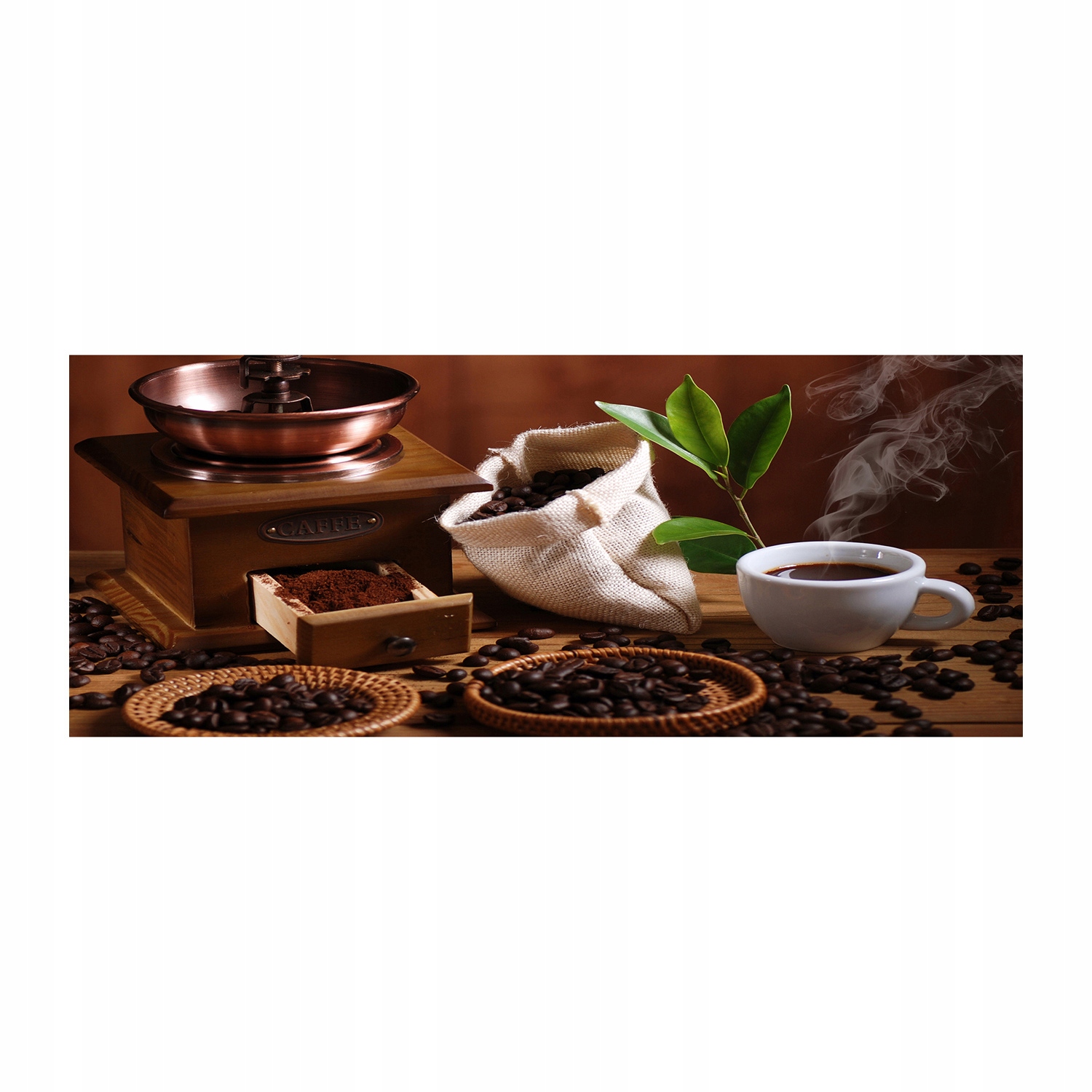 

Foto obraz szkło akryl Filiżanka espresso 125x50cm