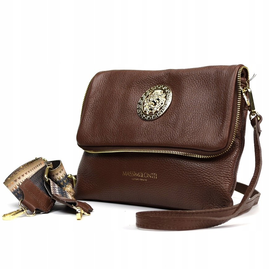TOREBKA MASSIMO CONTTI MIĘKKA LISTONOSZKA BRĄZ 937A Marka Massimo Connti