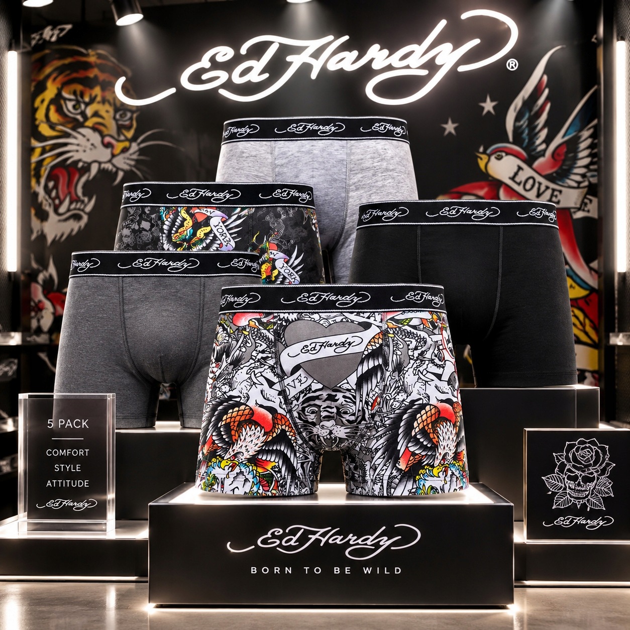 Ed Hardy boxerky harrop r M