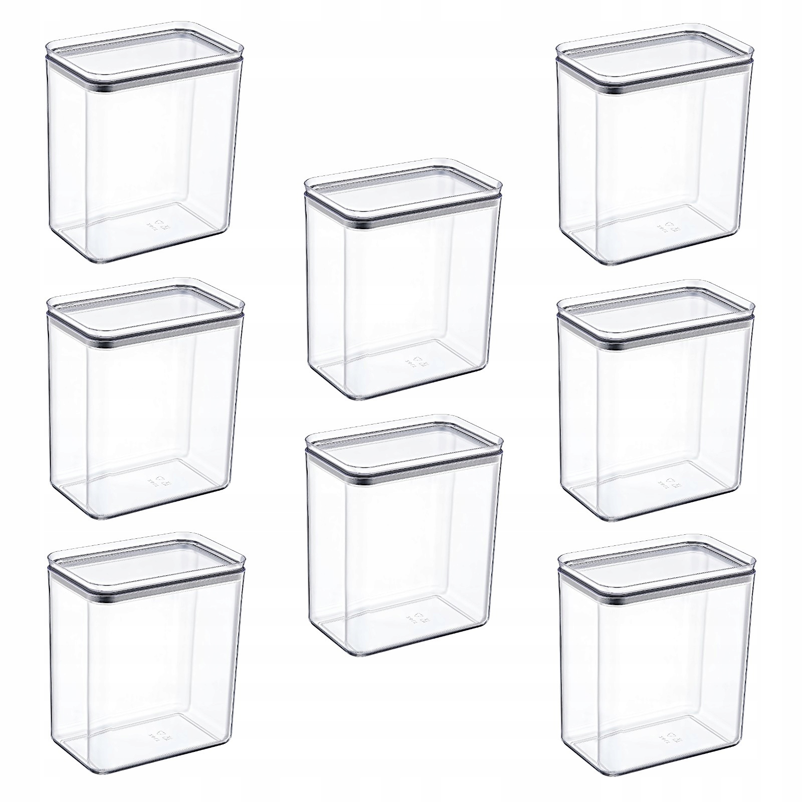 

Zestaw 8 pojemników kuchennych Crystal 2.6 L