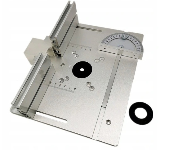 Płyta Blat Wkładkowa Do Stołu Frezarki Z Prowadnicą Płytka Aluminiowa