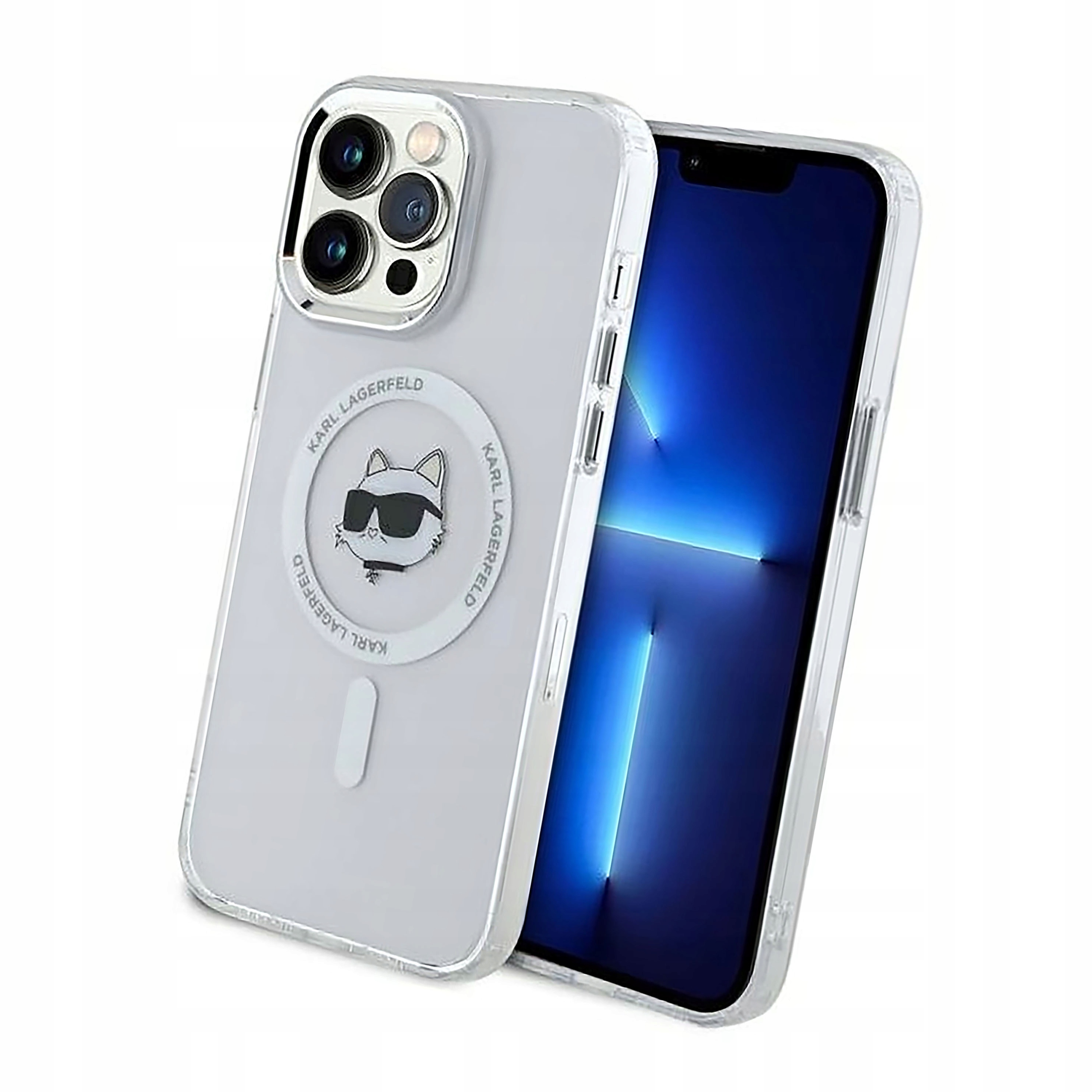 Etui Karl Lagerfeld IML Metal Choupette Head MagSafe do iPhone 14 Pro Max