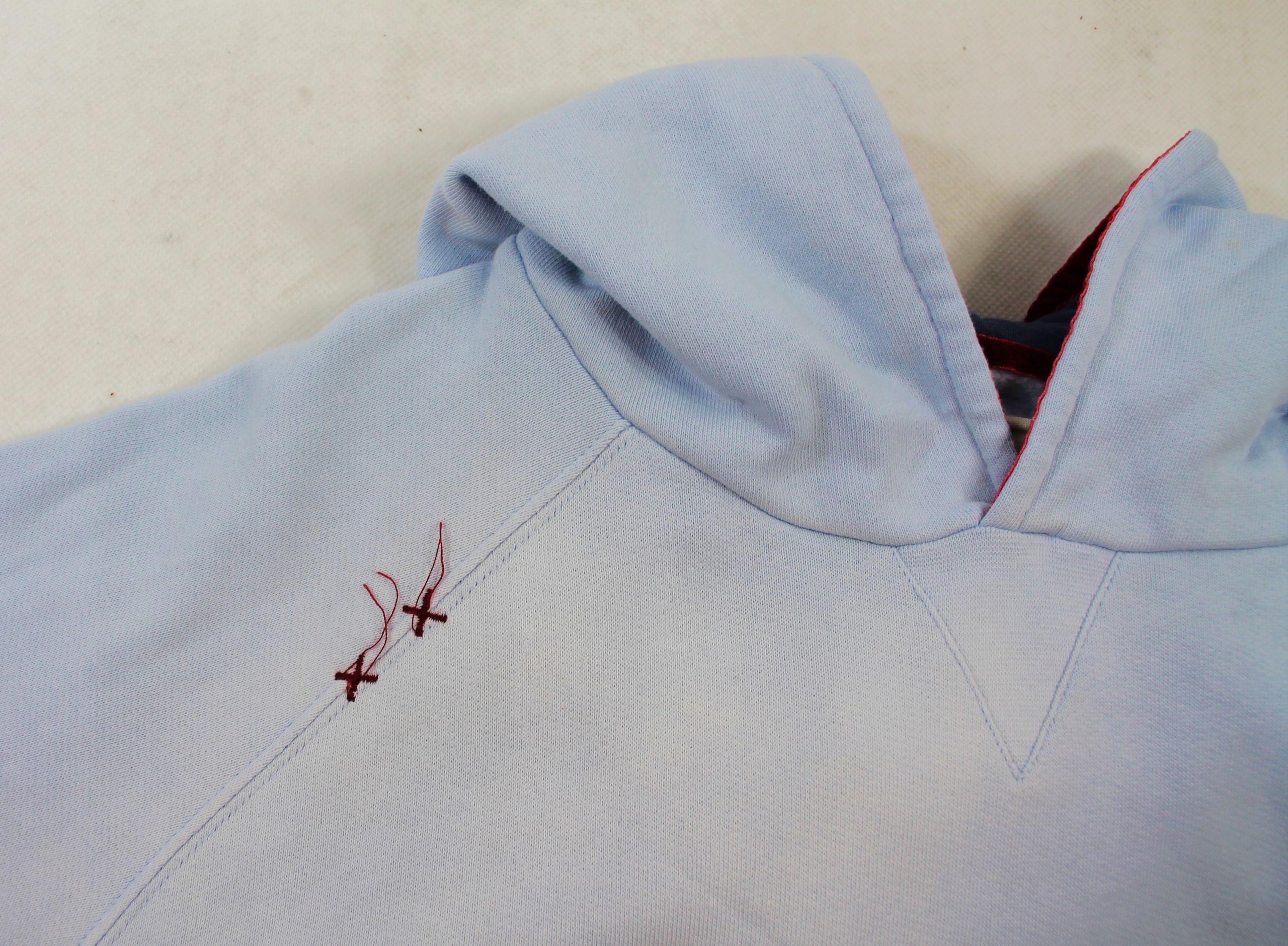 REEBOK Bluza damska z kapturem OLDSCHOOL r. L WYPRZEDAŻ Kolor niebieski