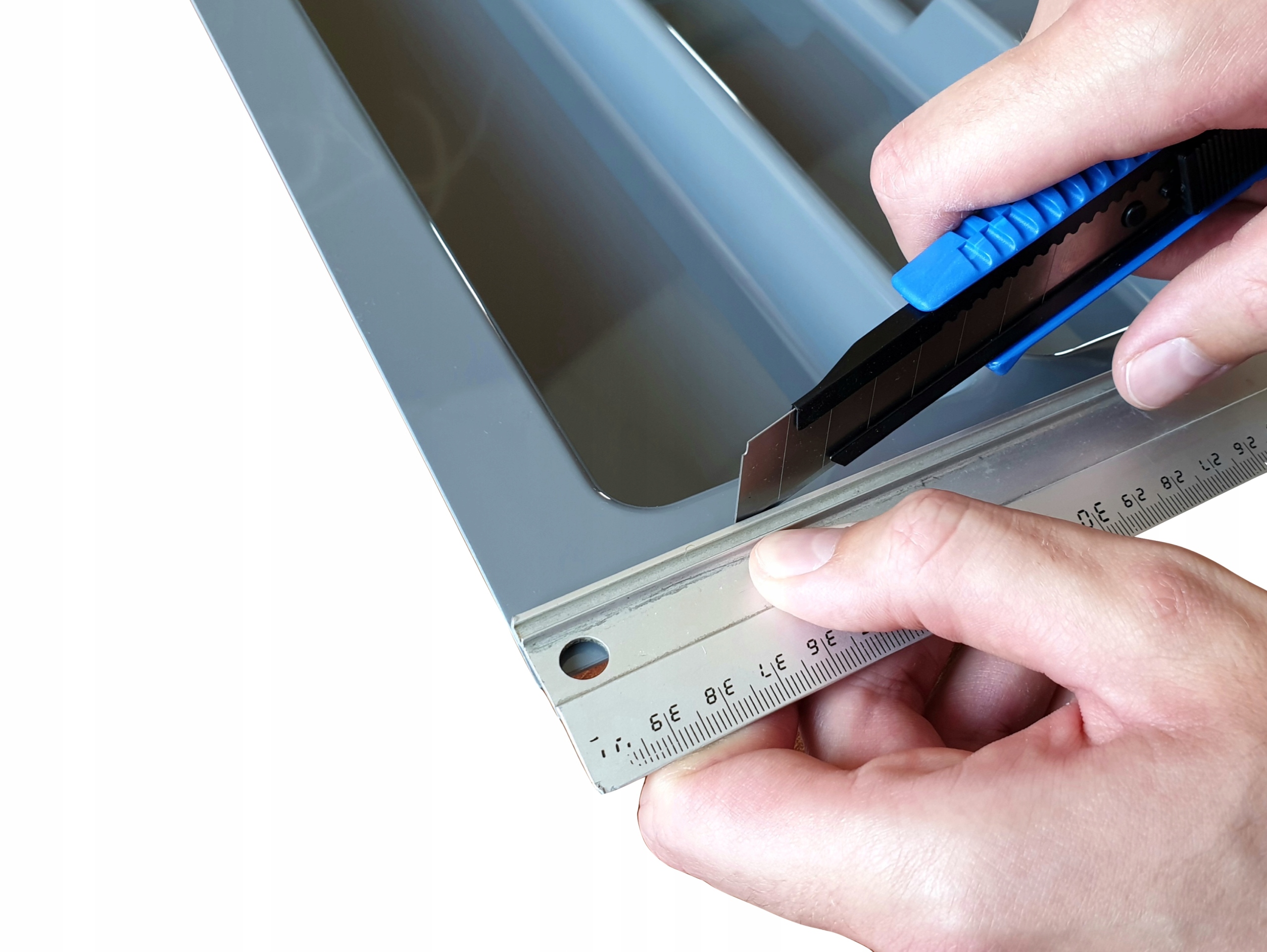 WKŁAD SZUFLADY NA SZTUĆCE ORGANIZER 90 CM METALIC Marka Rejs