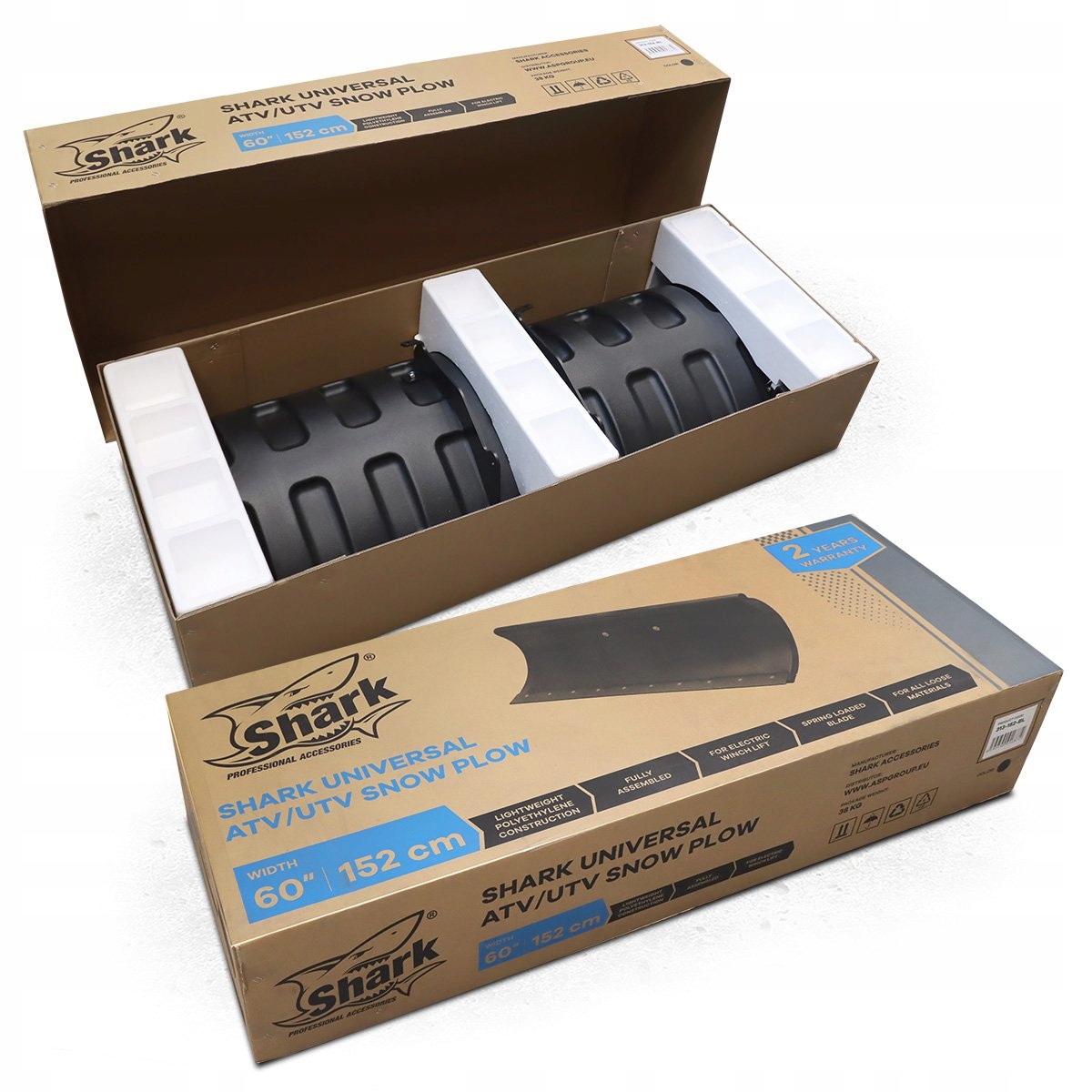 Shark Snow Plow 60" Deluxe Blue (152 cm) 313-152-B