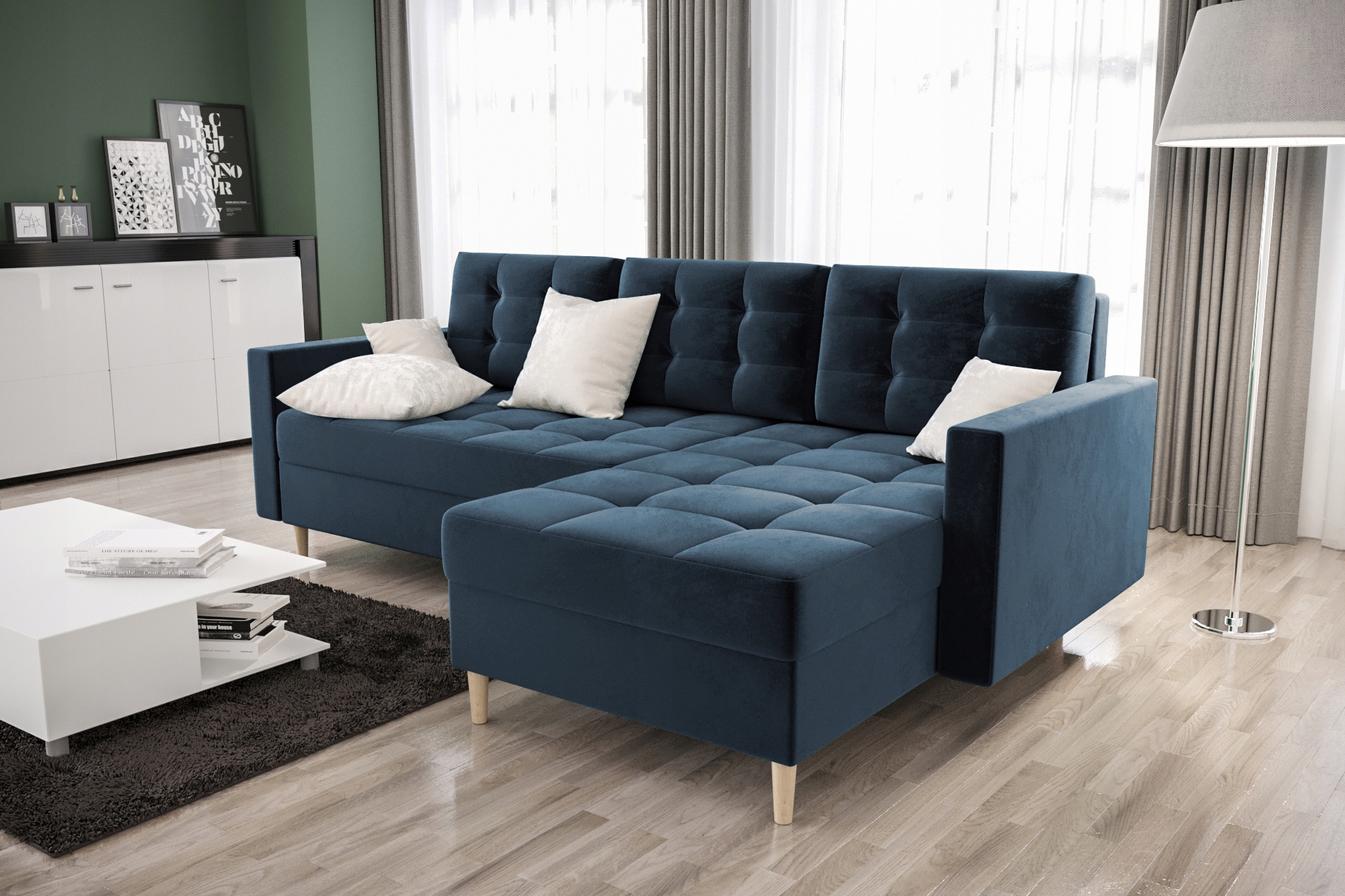 

Narożnik Rogówka Meble Do Salonu Bari RN01P O-sofa