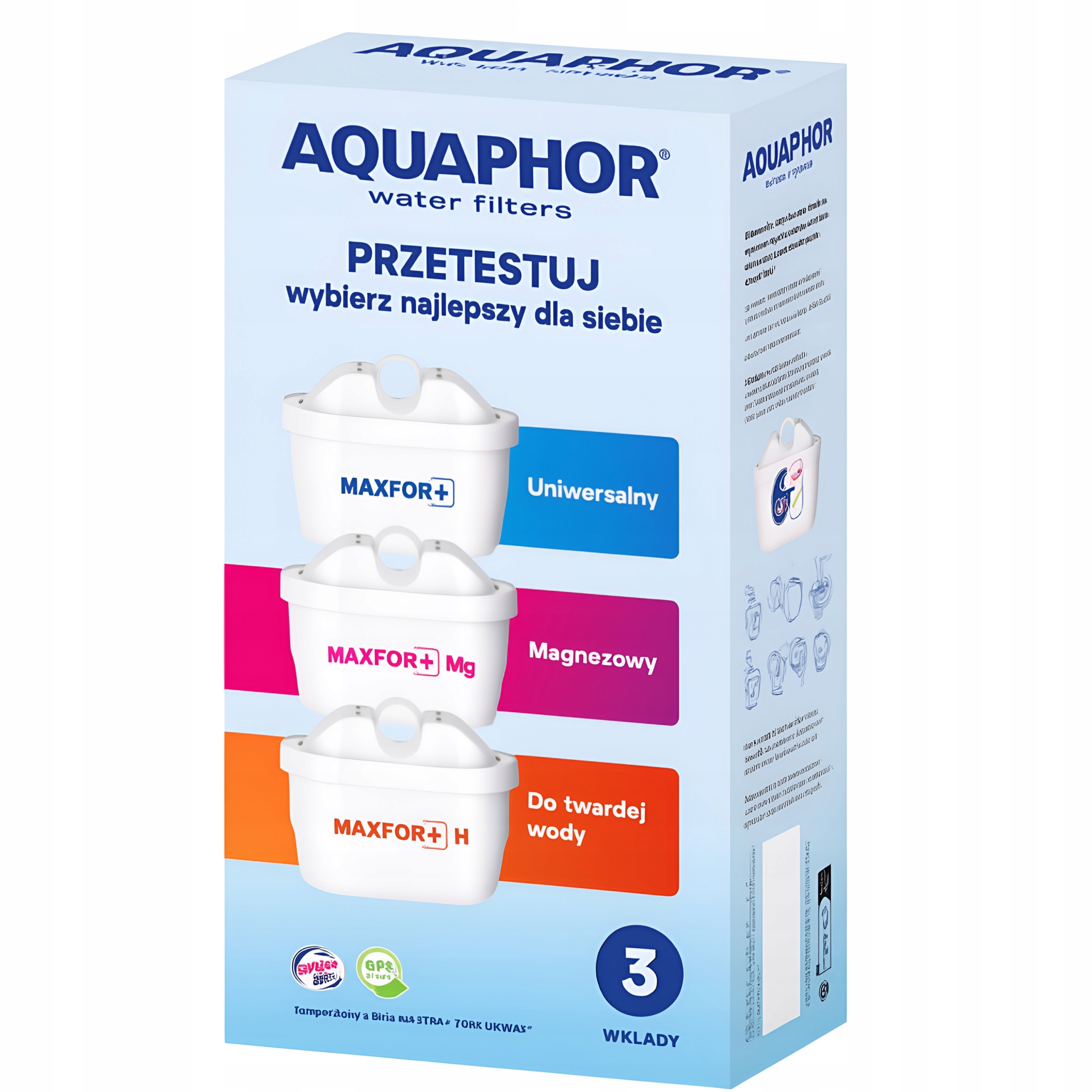 Filtrační vložka do vody Aquaphor Maxfor+ (MF+, Mg, H) Sada 3ks Značka Aquaphor