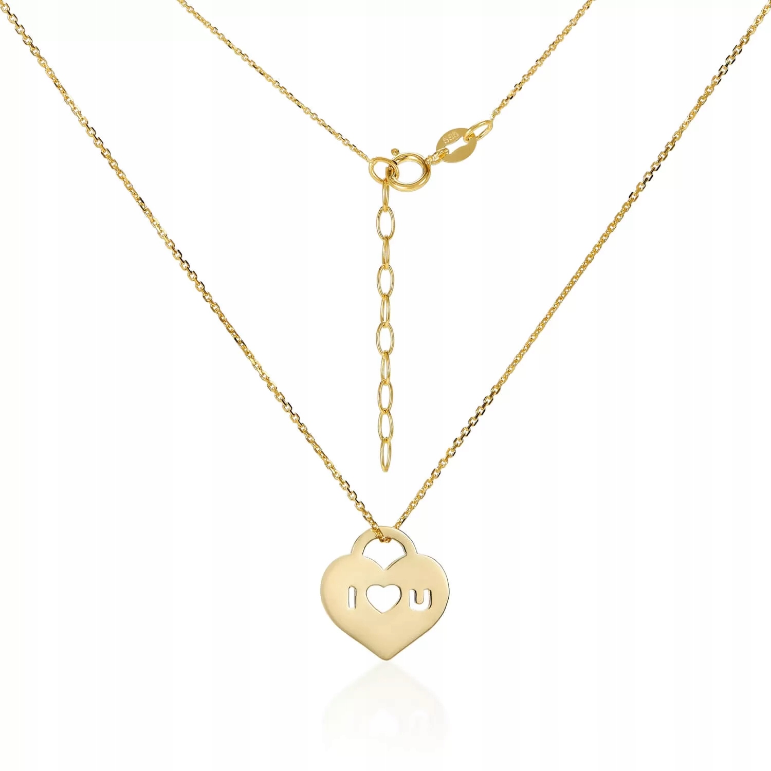 Zlatá celebrita Srdce lásky ryzost 585