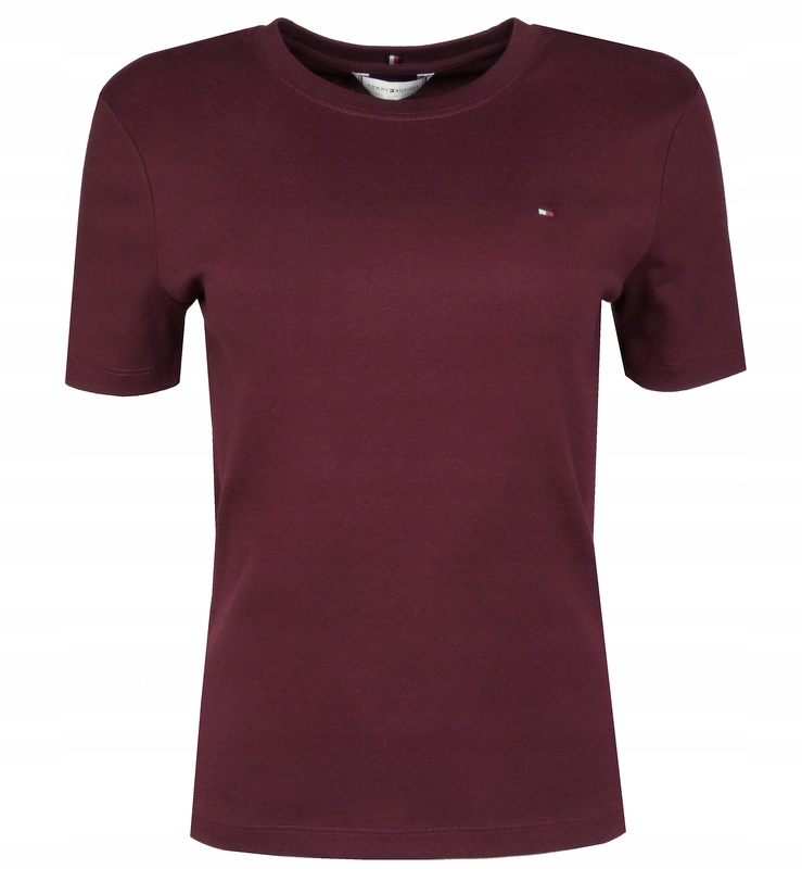 Tommy Hilfiger dámské tričko, Slim, bordó, M
