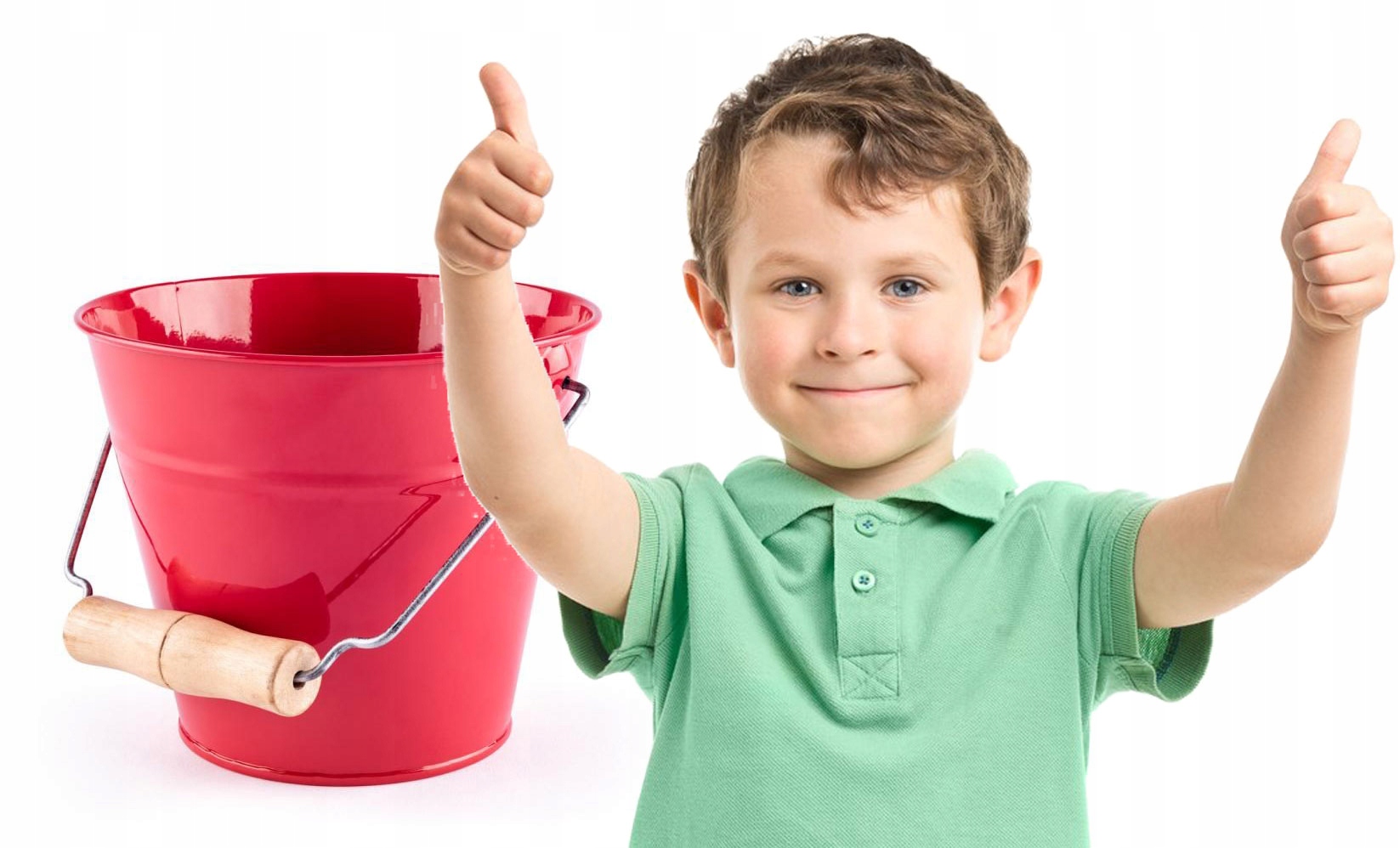 Wiaderko Metal Dla Dzieci Ogrodowe Wiadro Rączka