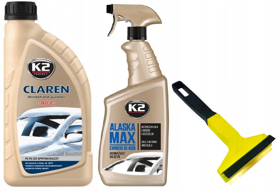 K2 CLAREN KONCENTRAT ODMRAŻACZ ALASKA MOSIĘŻNA SKROBACZKA DO SZYB MURSKA