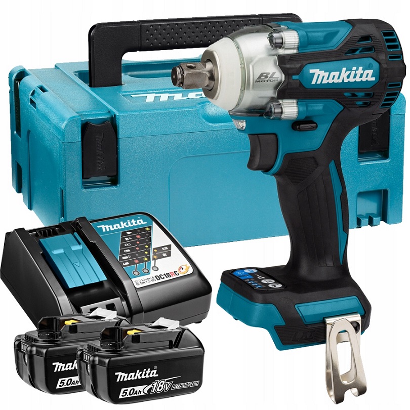 MAKITA KLUCZ UDAROWY AKUMULATOROWY 1/2" 330Nm 18V 2X5.0Ah