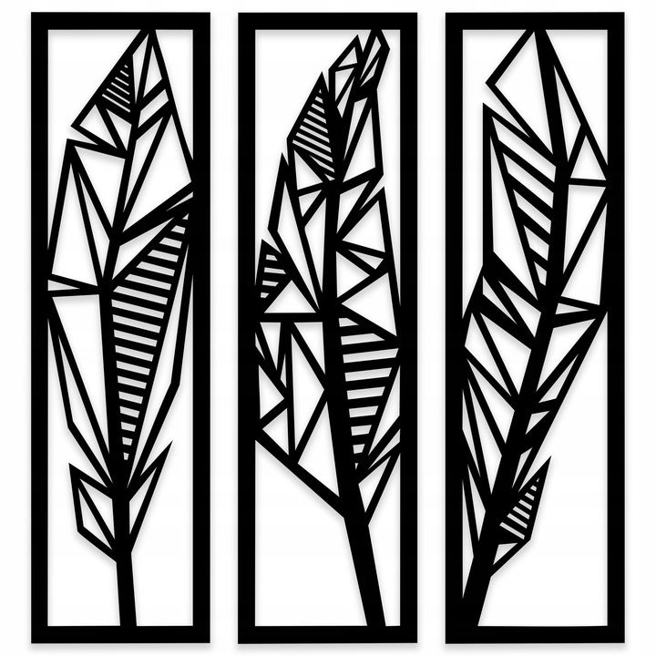 OBRAZ PANEL 58CM PIÓRA AŻUR ŚCIANE DEKORACJA 3D