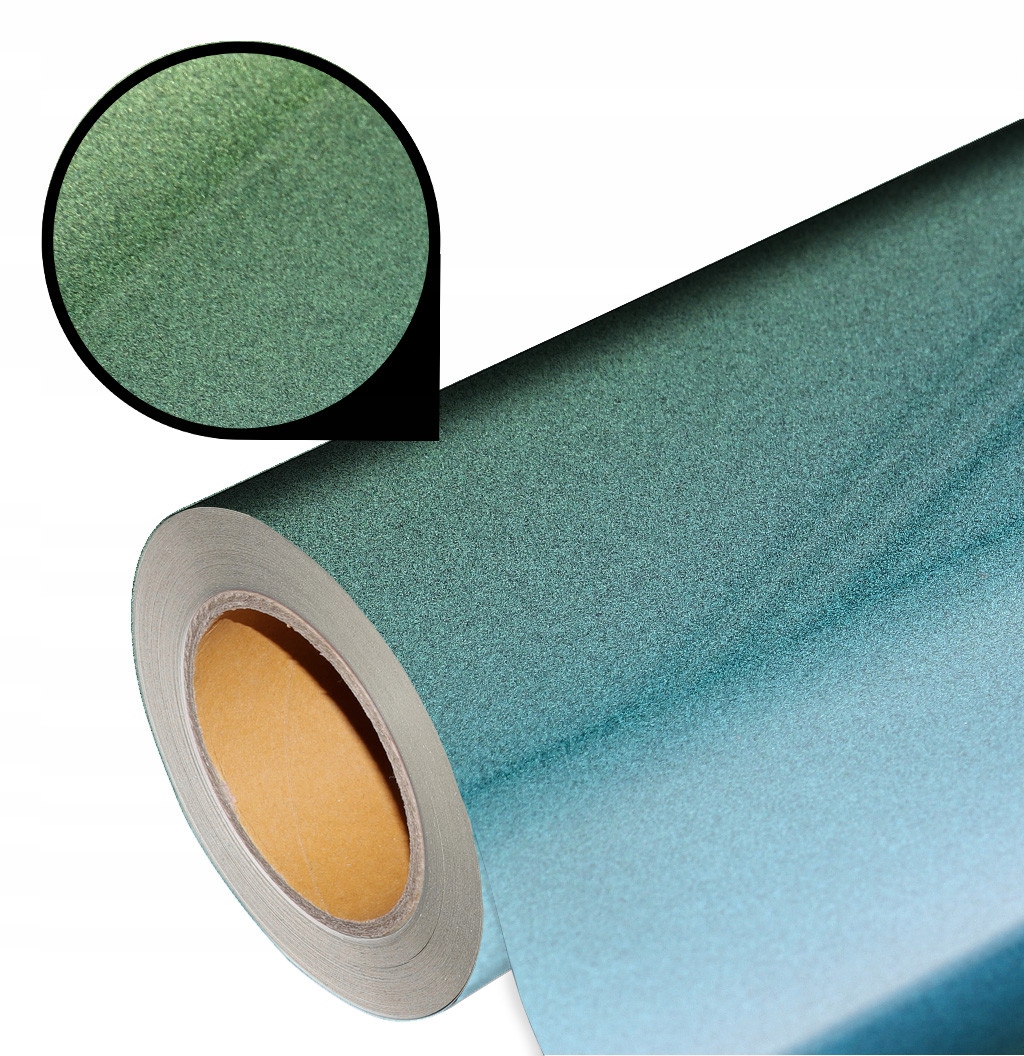 Folia satynowa Metal SMPR-04 Rainbow Olive 1 mb