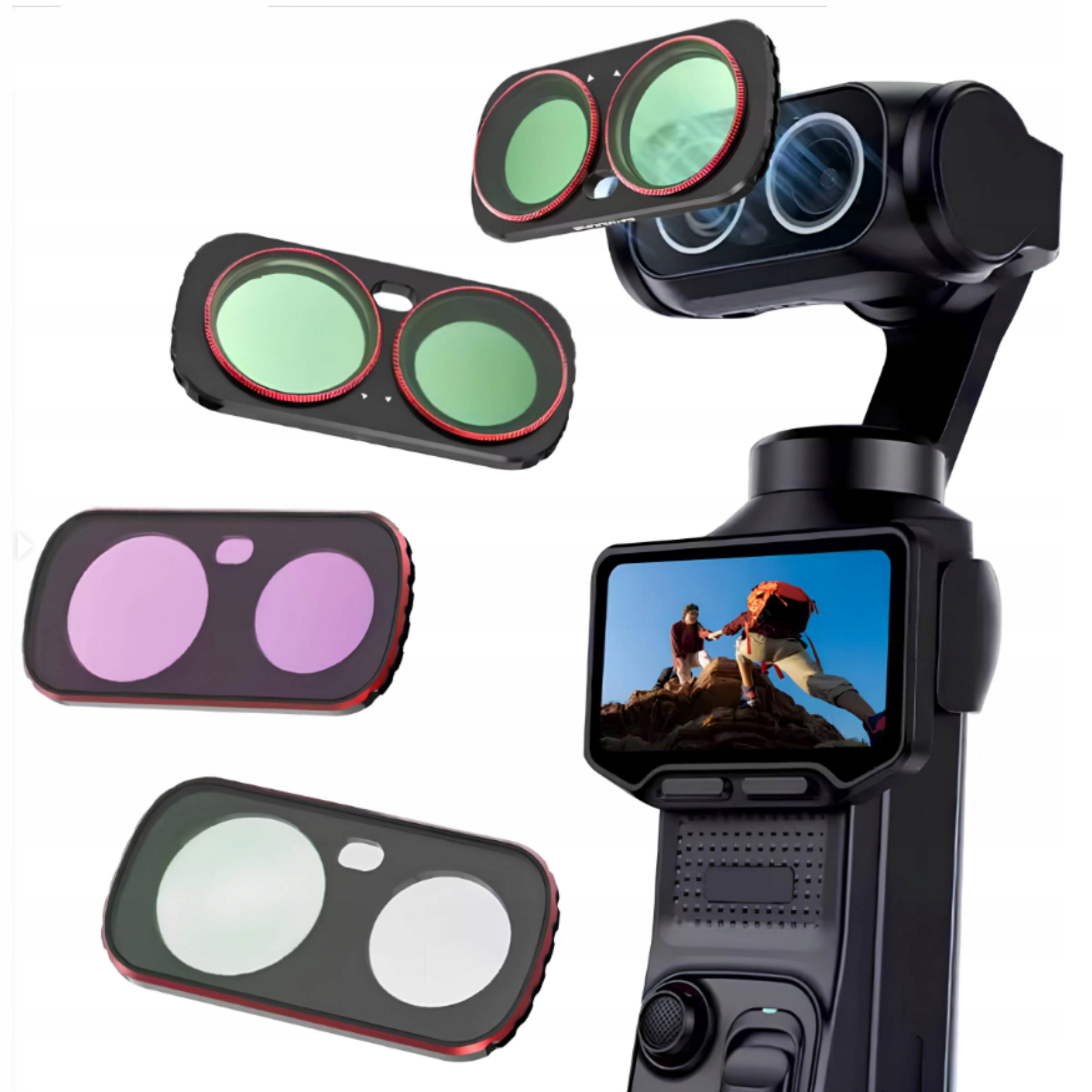 Sada 3 filtrů pro kameru Insta360 Luna Ultra Cpl ND16 1/4 Black Mist