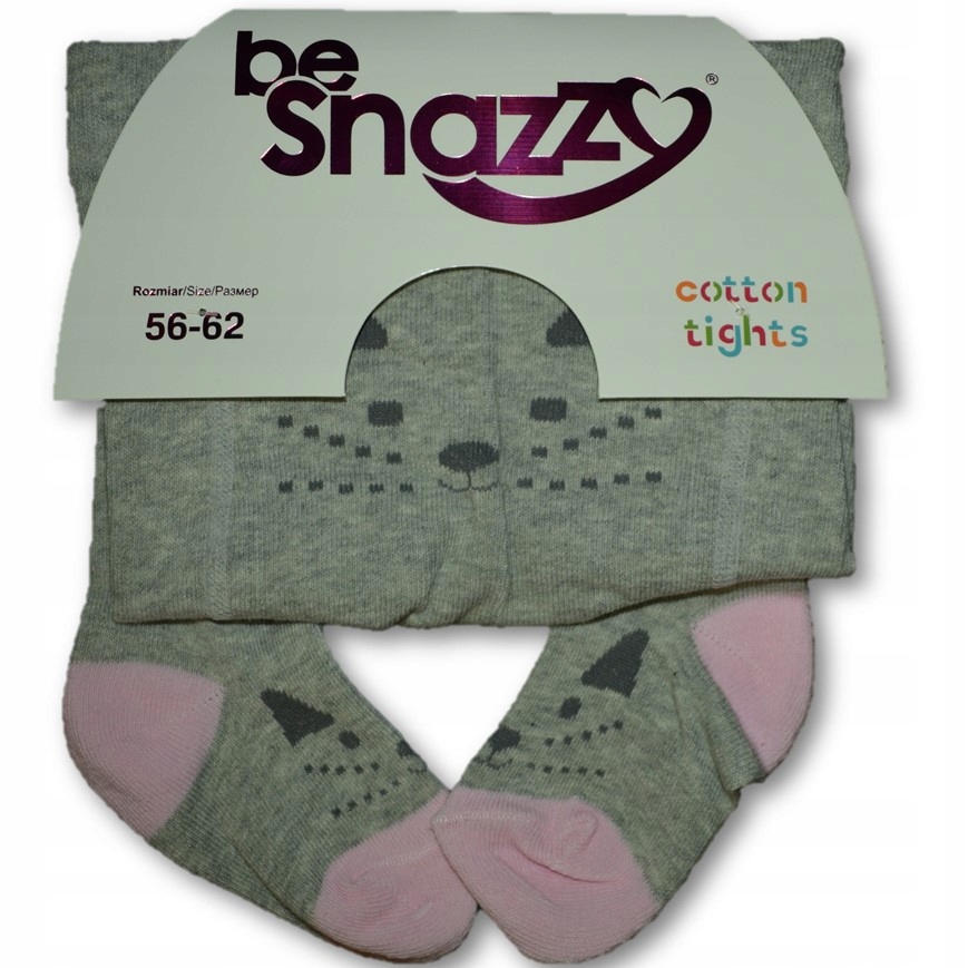 

Rajstopy dziecięce 56/62 szare Be Snazzy