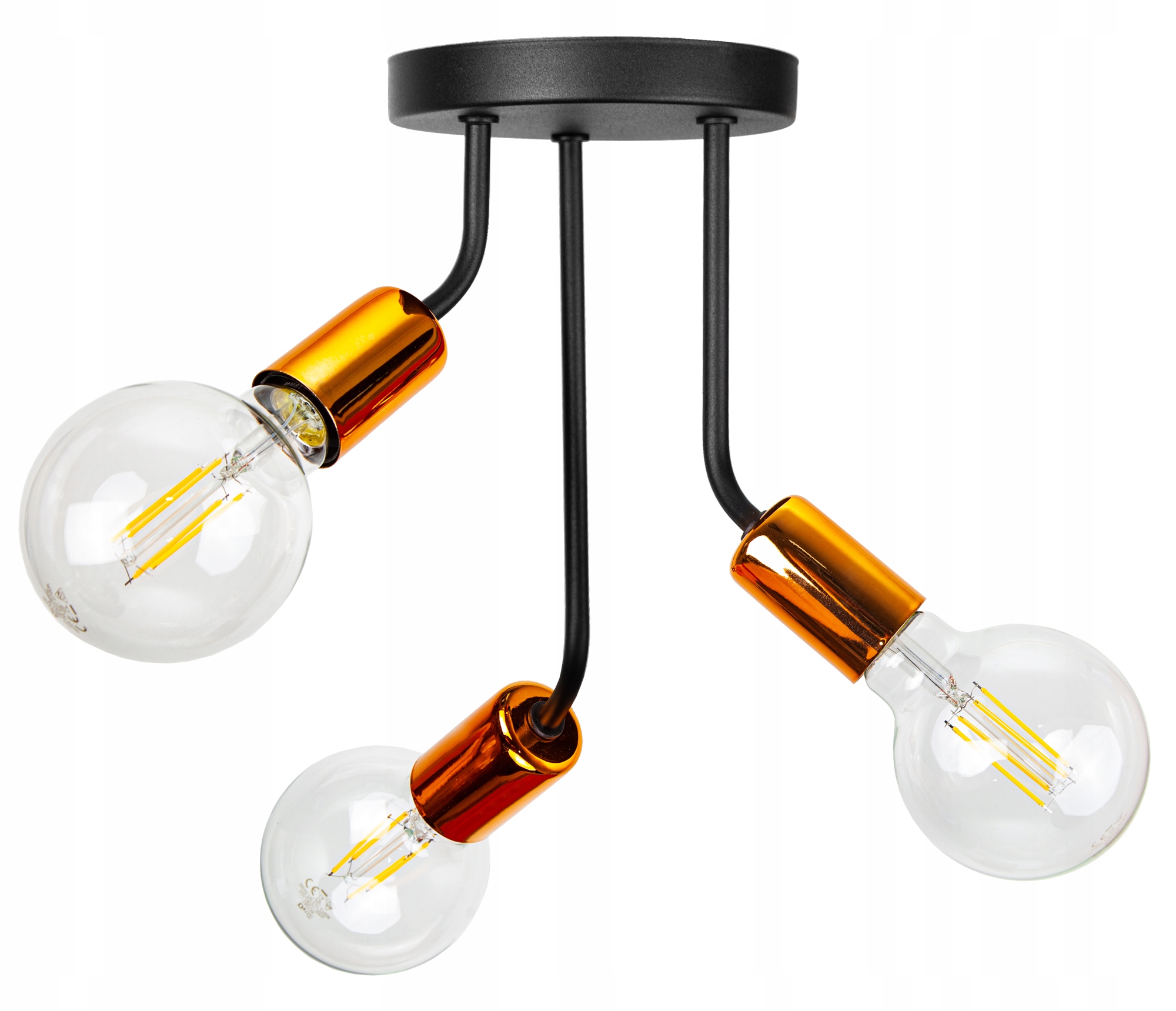 

Lampa Sufitowa Plafon Żyrandol Loft Edison Led
