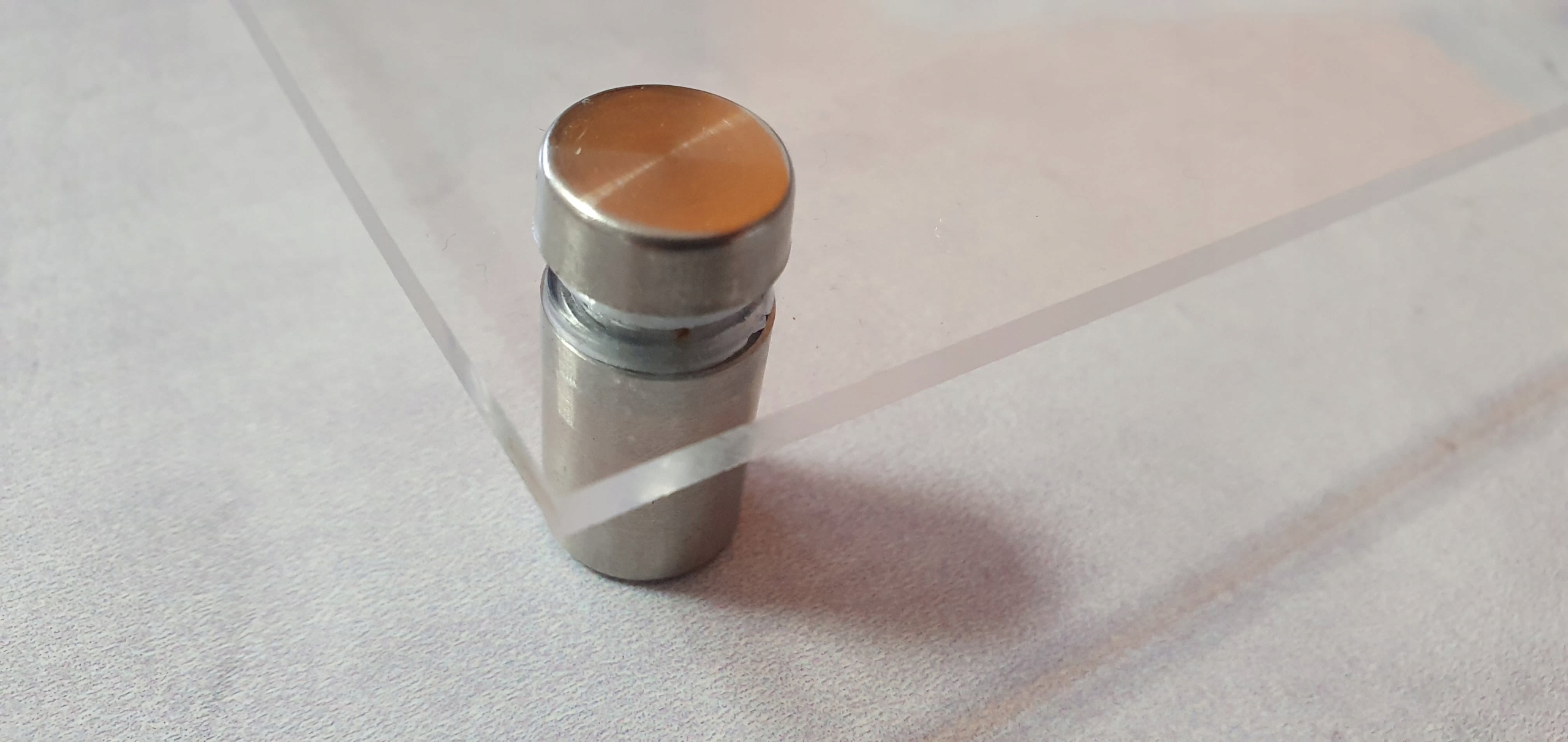 Dystans montażowy aluminiowy 13x19 mm DYSTAND DO MONTAŻU TABLICZEK REKLAM Marka inny