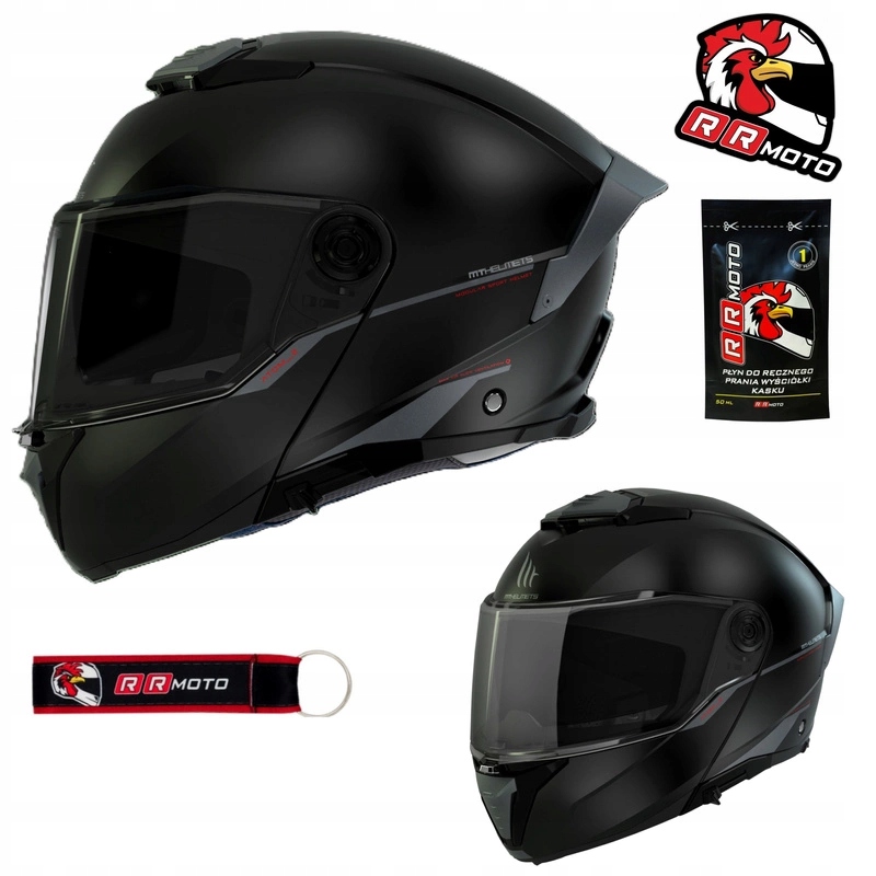 Čeľusťová prilba Mt Helmets Atom 2 Sv Solid Matt Black čierna mat Darčeky