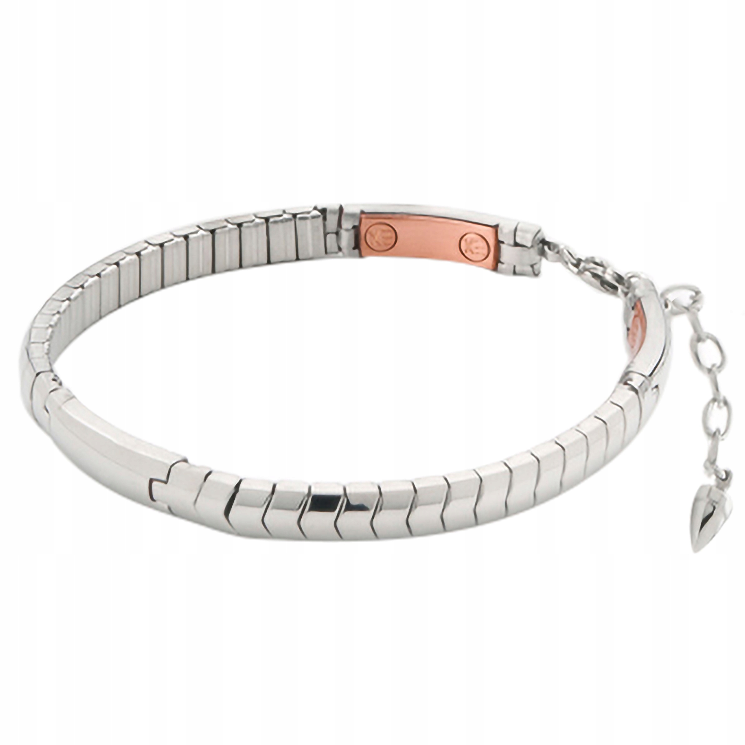 Magnetický náramek na nohu měděný, nastavitelný, stříbrný, pánský