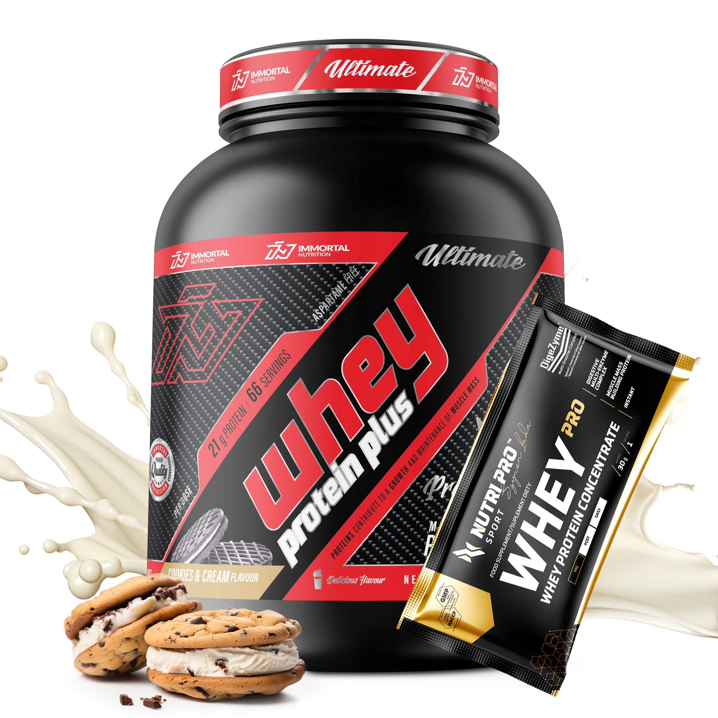 Immortal Whey Protein Plus 2000g Syrovátkový Protein Wpc 2kg