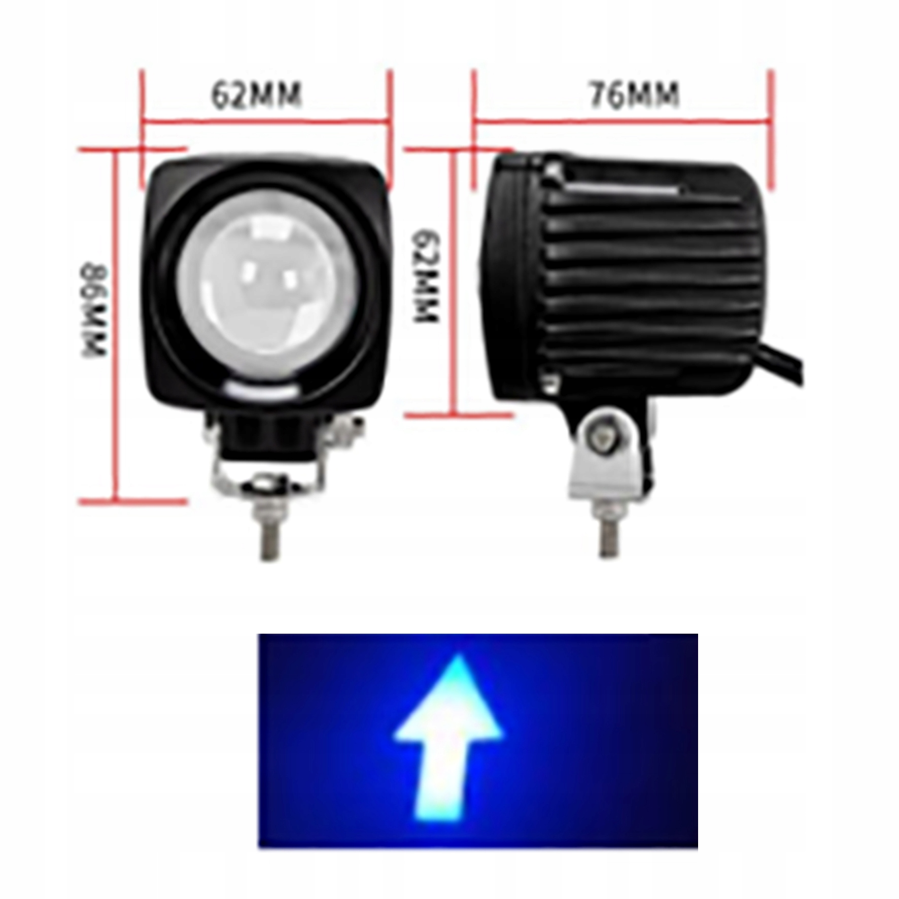 LAMPA BLUE SPOT BEZPIECZEŃSTWA WÓZEK WIDŁOWY ARROW Numer katalogowy części 00121081