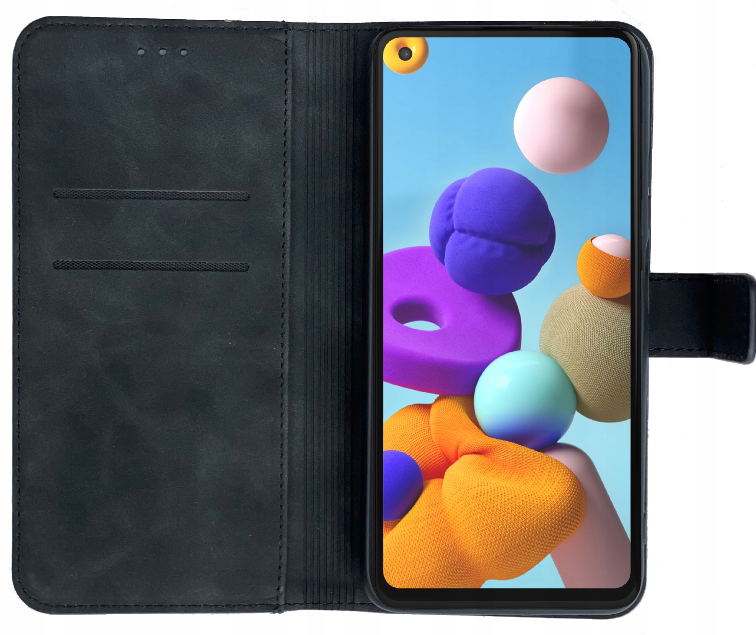 

Etui Z Klapką Ekoskin Do Samsung A21S Szkło Case