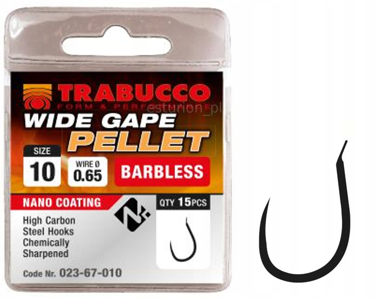 HAKI HACZYKI Wide Gape Pellet nr 10 TRABUCCO