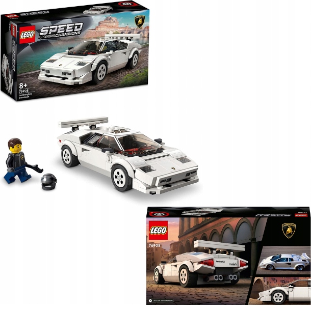 LEGO SPEED CHAMPIONS LAMBORGHINI COUNTACH 76908 + TORBA NA PREZENT LEGO Marka LEGO