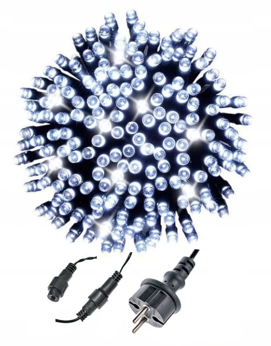 LAMPKI CHOINKOWE 200LED FLESZ FLASH ISKRA 15m IP44 Marka Ledlights