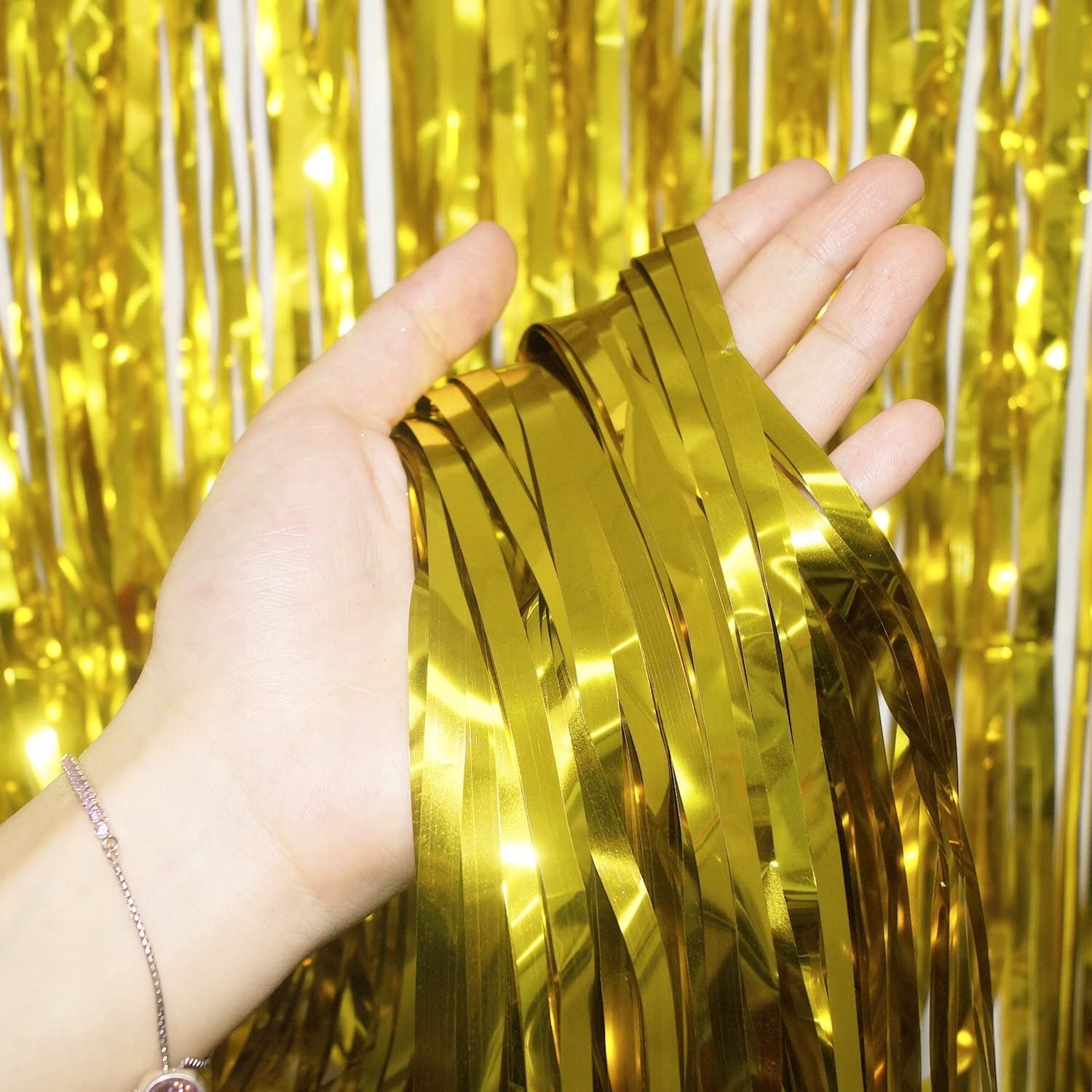 KURTYNA IMPREZOWA METALICZNA PERŁOWA TŁO FOTO