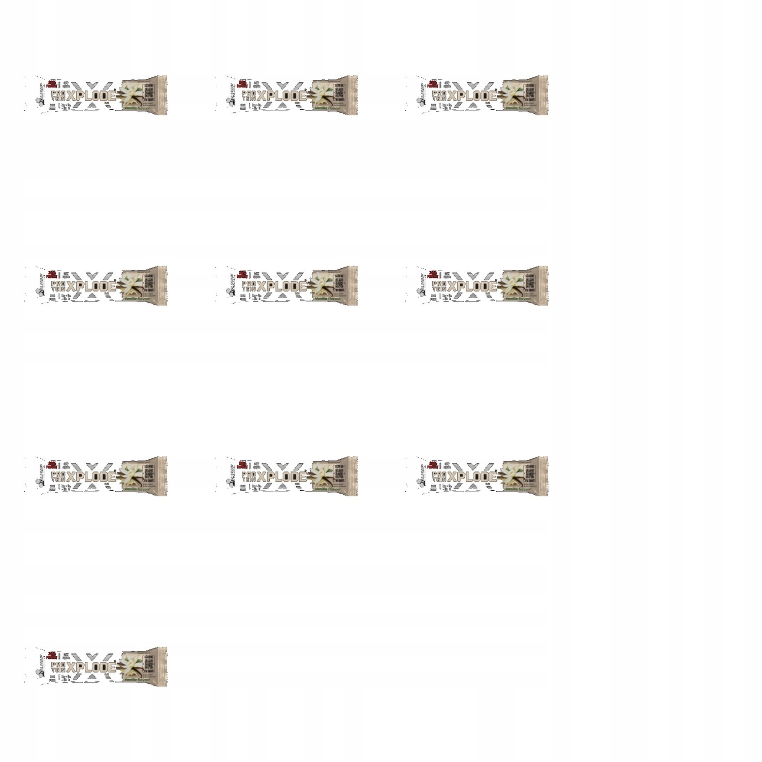 10x 40g Olimp sportovní proteinová tyčinka Xplode s vanilkovou příchutí