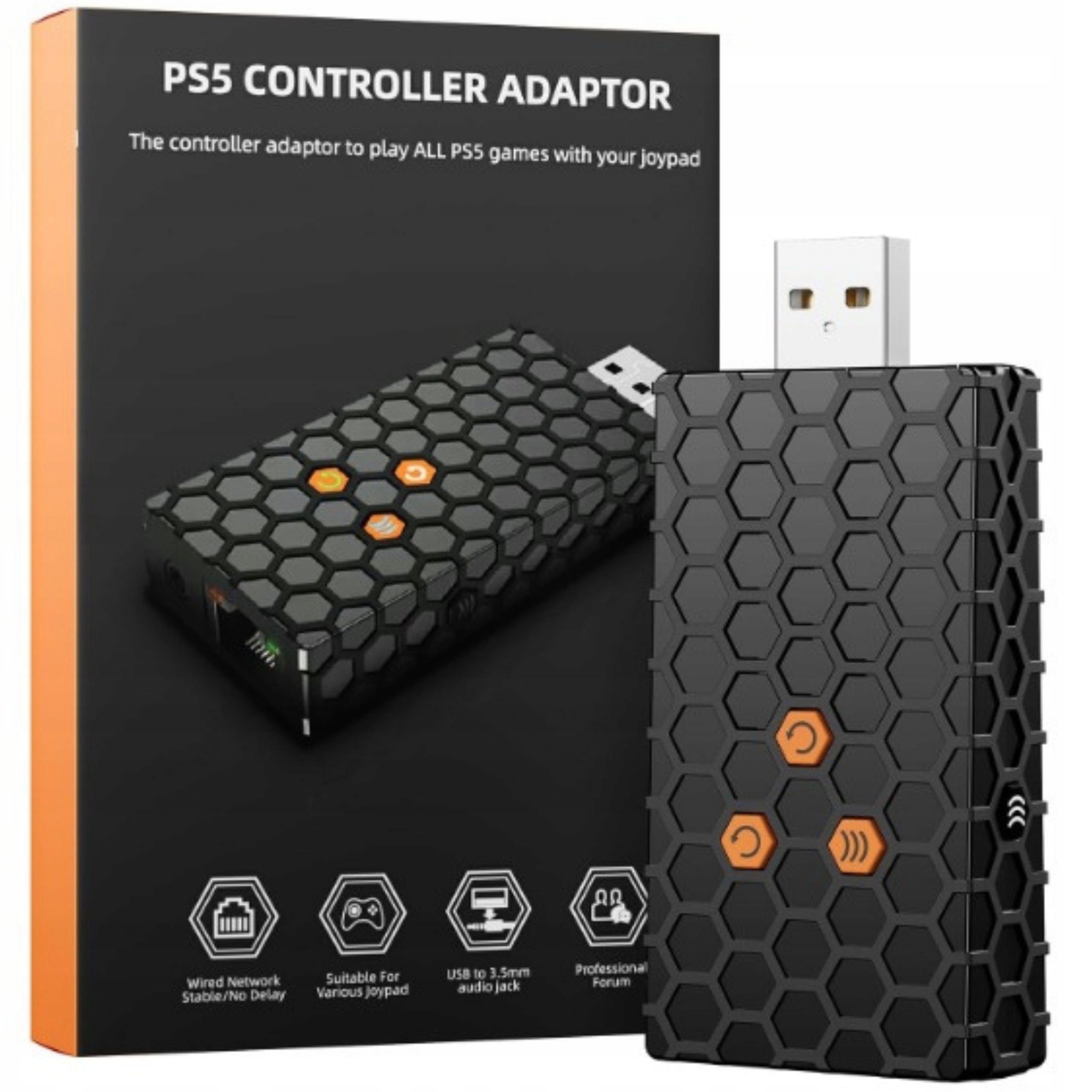 Adapter bezprzewodowy PS5 konwerter do kontrolerów Xbox Series X/S/One, PS4