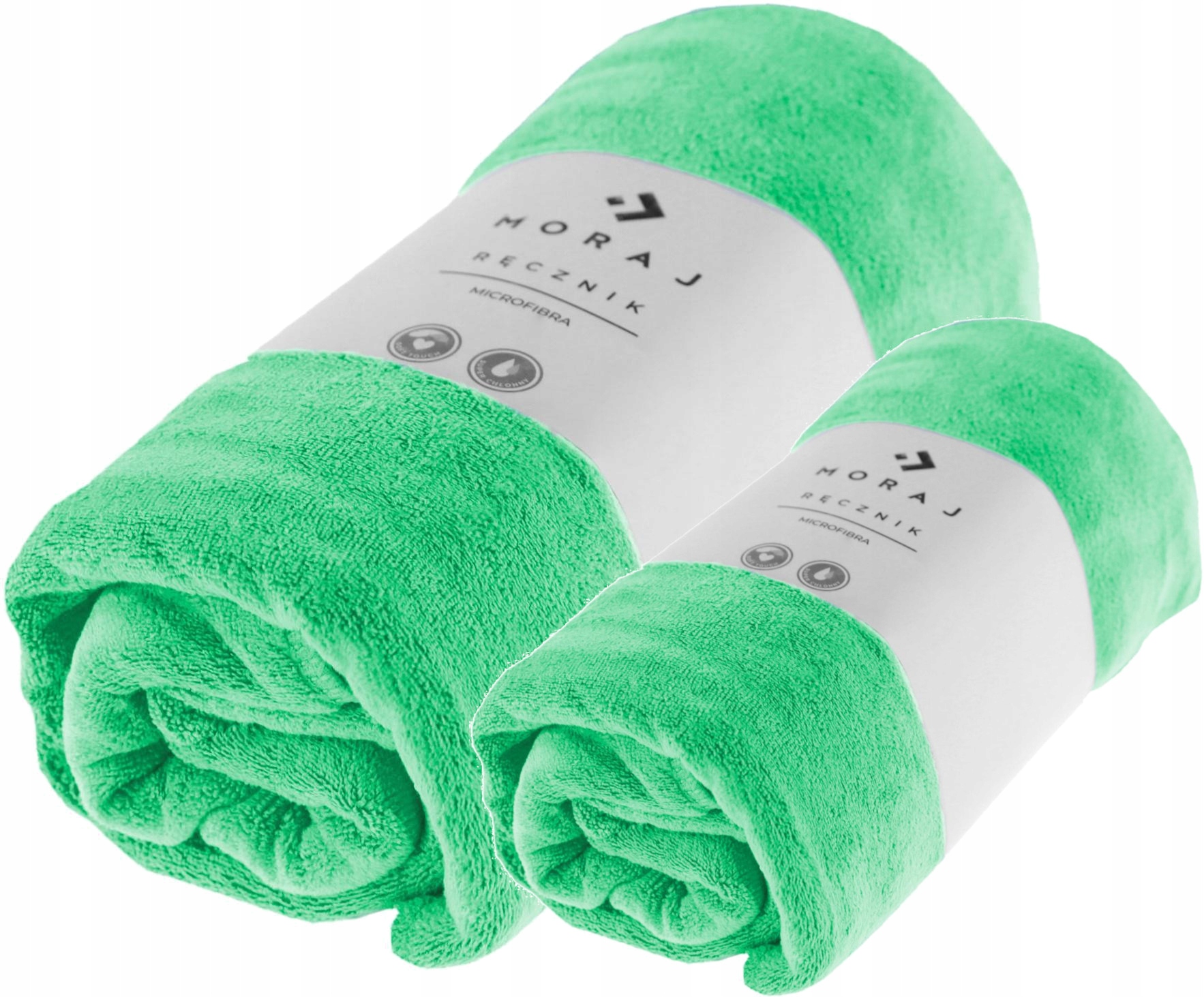 KOMPLET RĘCZNIKÓW 2-PAK 70x140 + 50x100 ZIELONY