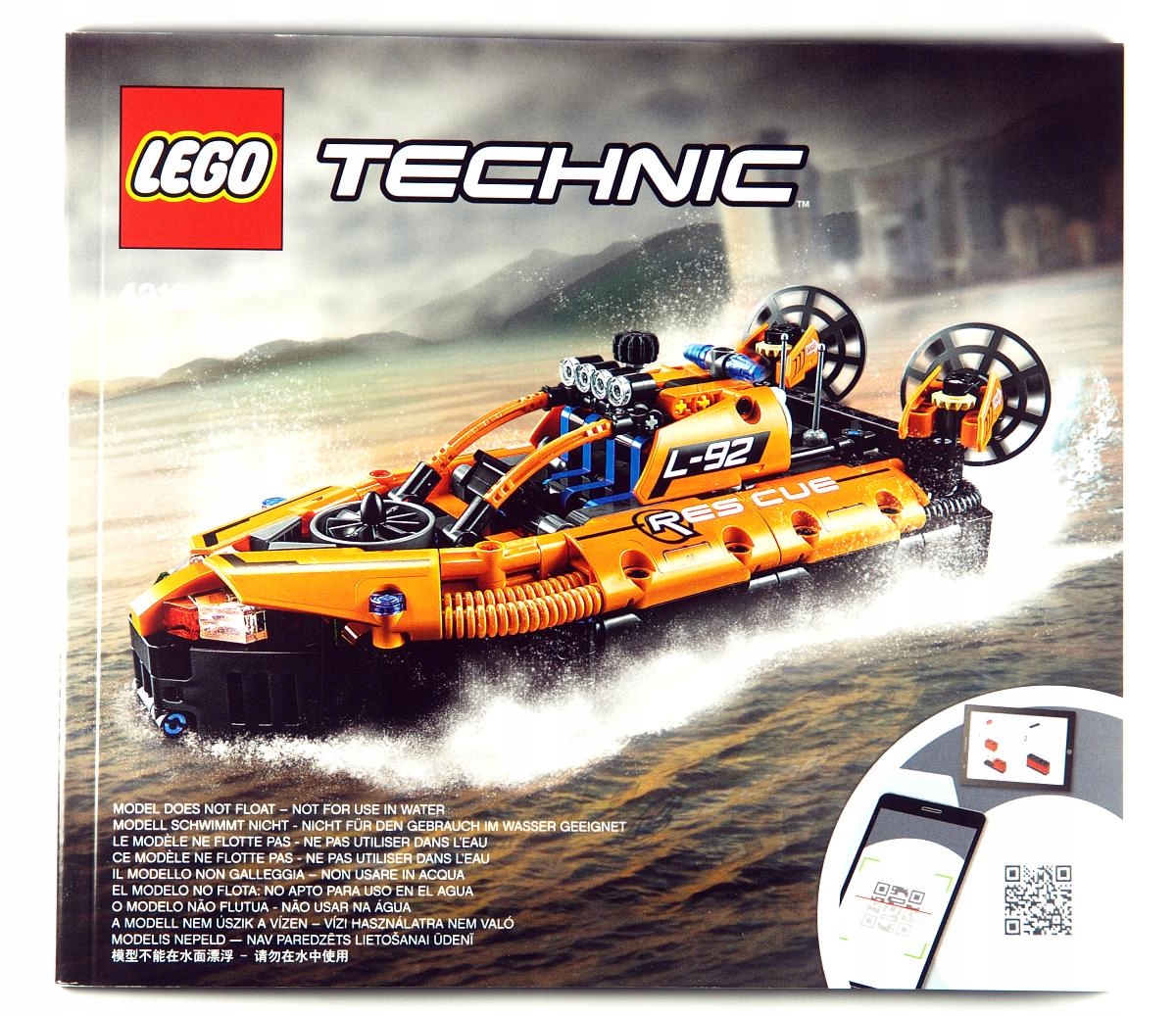 

Instrukcja Poduszkowiec Ratunk.LEGO Technic #42120