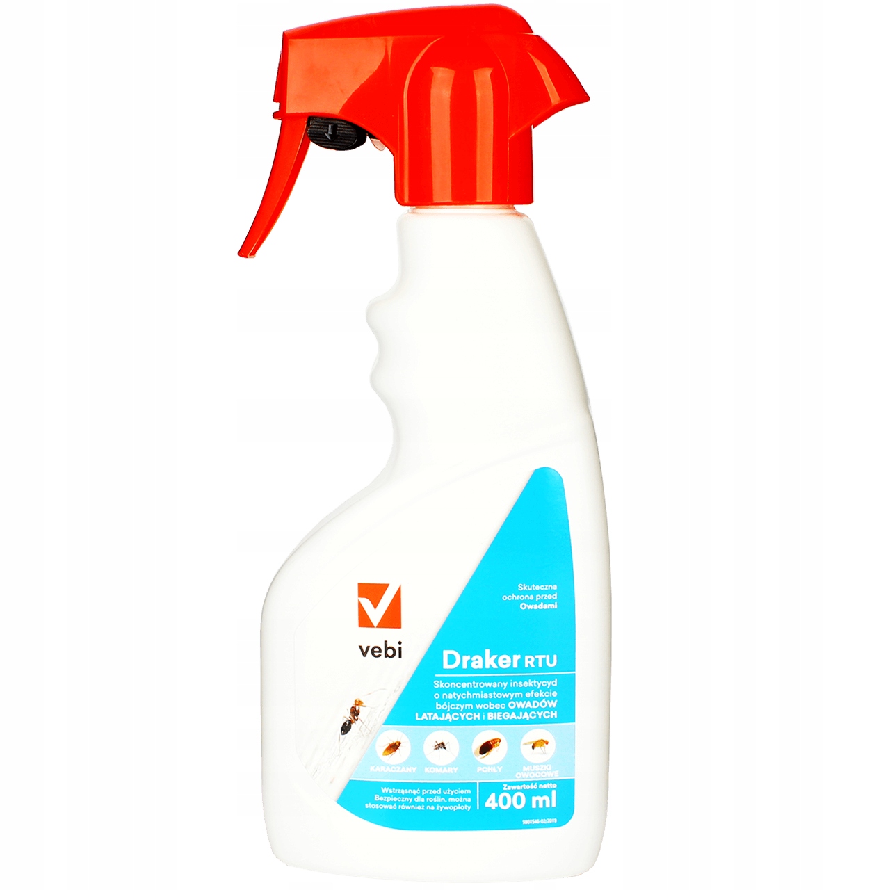 

Draker Pluskwy Pchły Mrówki Kleszcze Prusaki 400ml